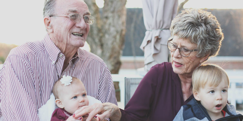 Senior Ontario citizens with grandchildren