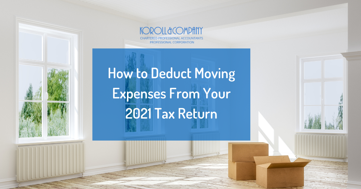 Moving Expense Deductions