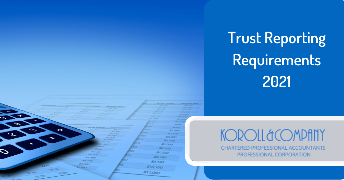 Trust Reporting Requirements