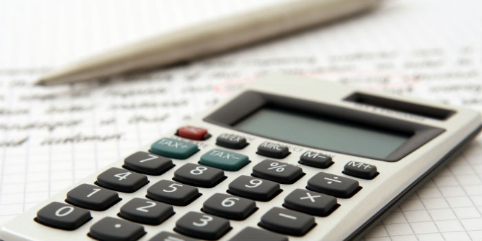 Calculator for tax returns